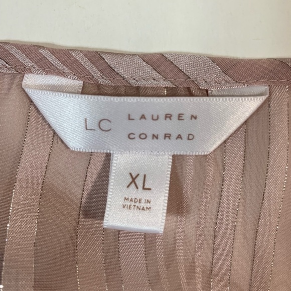 Lauren Conrad Sheer Pink Blouse - Picture 6 of 6